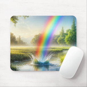 Mousepad Arco-Íris Aberto em Fluxo