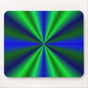 Mousepad arco-íris azuis verdes