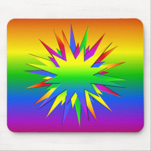 Mousepad Arco-Íris Burst