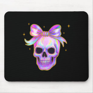 Mousepad Arco-Íris Caveira Camisa Halloween Arco Bonito Pas