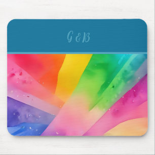 Mousepad arco-íris colorido lgbtq