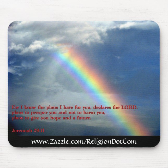 Mousepad Arco-íris do 29:11 de Jeremiah (Frente)
