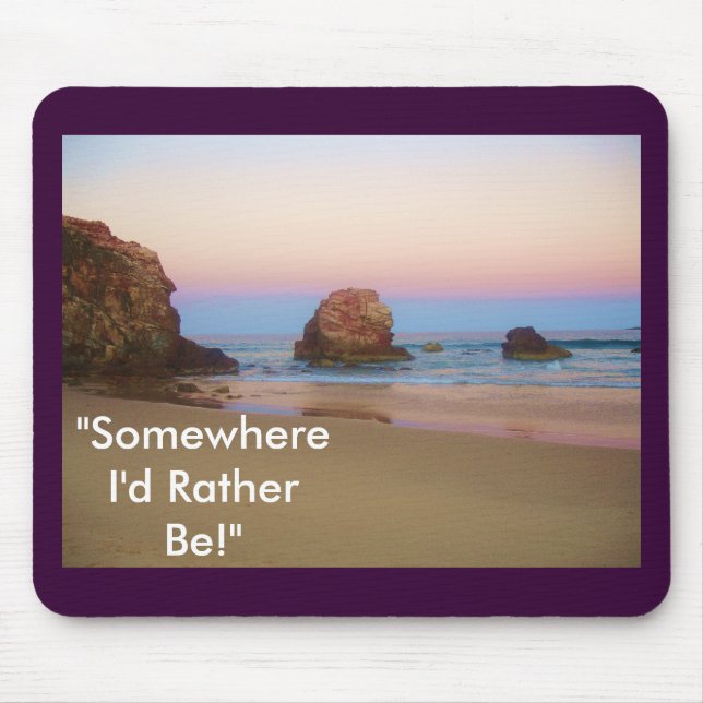 Mousepad Arco-íris do por do sol (Frente)