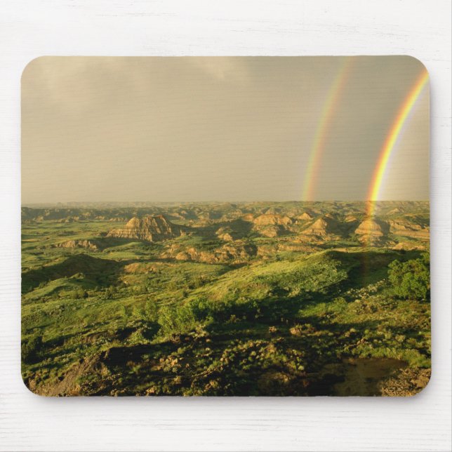 Mousepad Arco-íris duplo sobre Painted Canyon em Theodore (Frente)