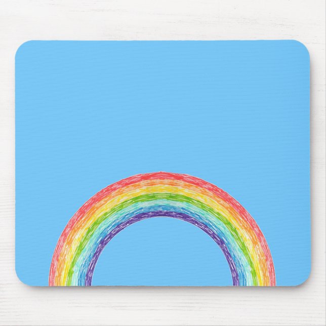Mousepad Arco-íris e céu azul (Frente)