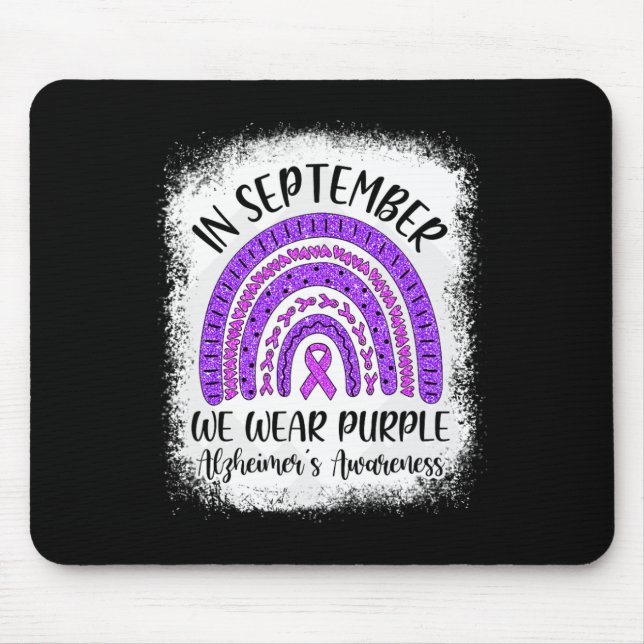 Mousepad Arco-Íris em setembro Vestimos Heimerheimer Roxo (Frente)