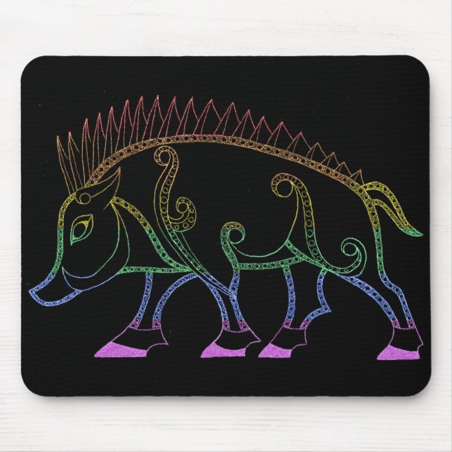 Mousepad Arco-Íris Escuro (Frente)