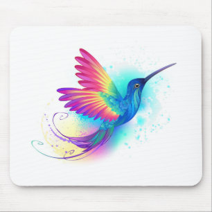 Mousepad Arco-Íris Exótico Hummingbird