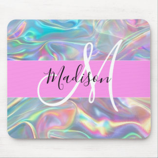 Mousepad Arco-íris Glamour Holográfico Iridescente Monogram