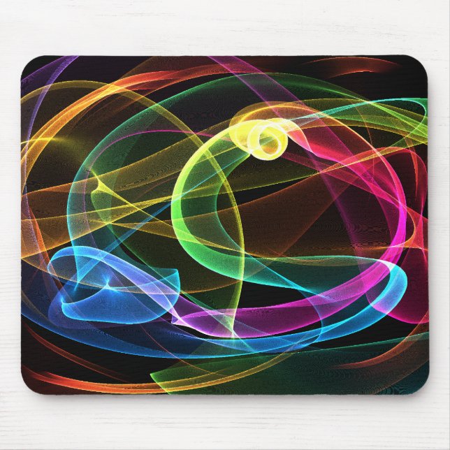 Mousepad Arco-íris orgânico (Frente)