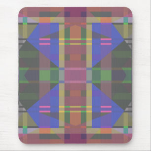 Mousepad Arco-íris Pastel Geométrico Colorido