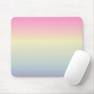 Mousepad arco-íris rosado-púrpura-rosado unicórnio córneo