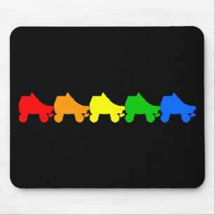 Mousepad arco-íris skate rolo
