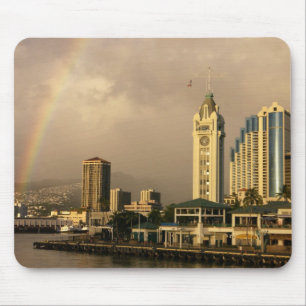 Mousepad Arco-íris sobre Honolulu, Havaí, EUA 2
