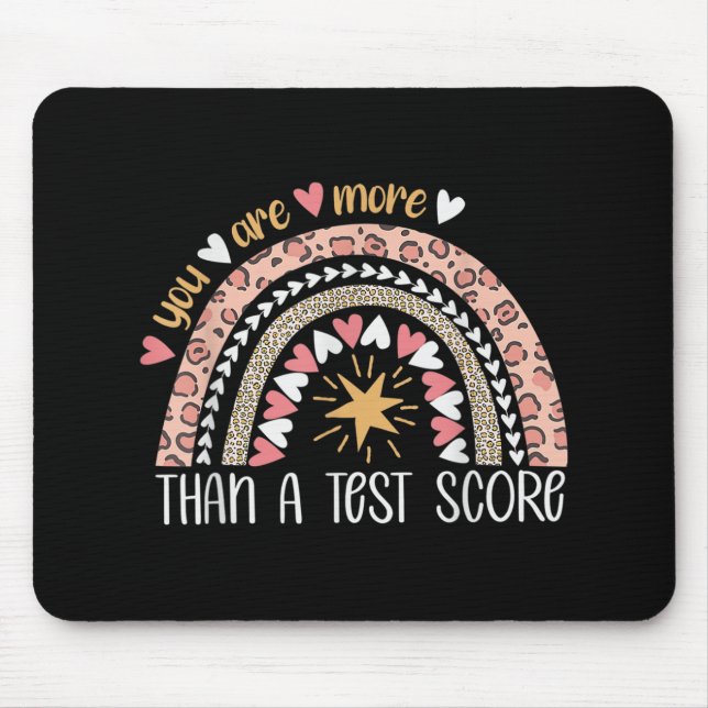 Mousepad Arco-Íris Você É Mais Do Que Um Dia De Teste De Po (Frente)