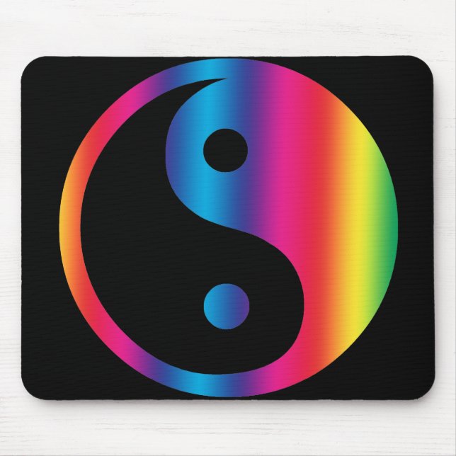 Mousepad Arco-íris Yin Yang (Frente)