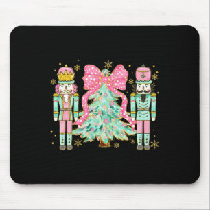 Mousepad Arco rosa coquetel Noz-cracker Árvore de Natal