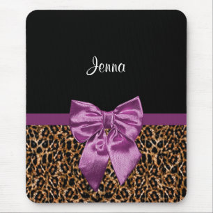 Mousepad Arco roxo elegante e nome do impressão à moda do