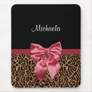 Mousepad Arco vermelho elegante e nome do impressão à mod