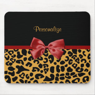 Mousepad Arco vermelho na moda da fita do impressão preto 