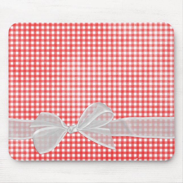 Mousepad Arco White Sheer Em Gingham (Frente)