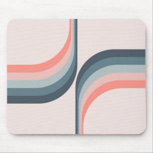 Mousepad Arcos coloridos no estilo retrô