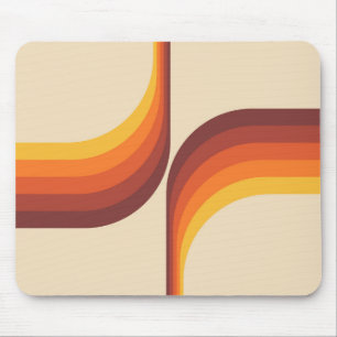 Mousepad Arcos coloridos no estilo retrô