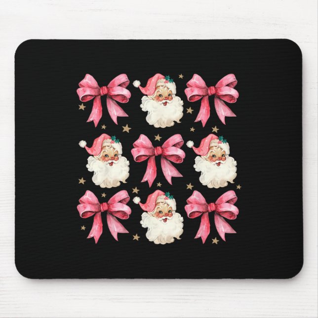 Mousepad Arcos cor-de-rosa - Festa de Natal (Frente)