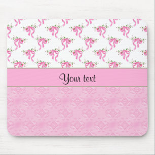 Mousepad Arcos cor-de-rosa românticos & damasco cor-de-ros