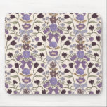 Mousepad Arcos e Blossomas Rústicos Roxos<br><div class="desc">Mousepad boho e rústico com ilustração desenhada à mão de arcos e flores em roxo.</div>