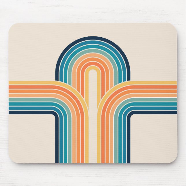 Mousepad Arcos retrorreflectores triplos coloridos (Frente)