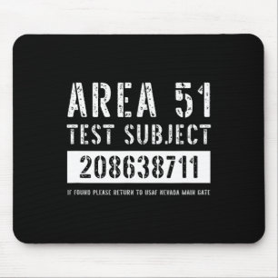 Mousepad Área 51 Testes Assunto 8711 Hallowee de rapto de A