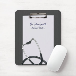 Mousepad Área de transferência de Cinzas médicas com esteto