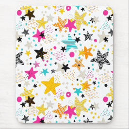 Mousepad Área de transferência de estrelas e pontos brilhan