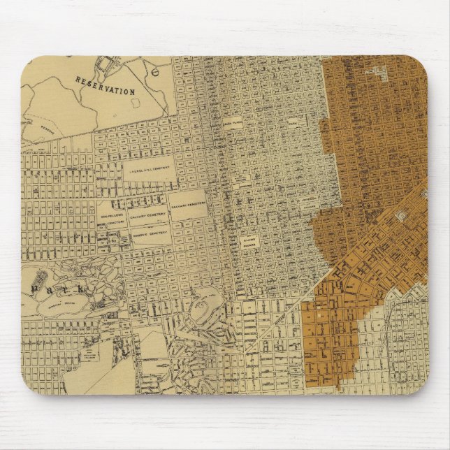 Mousepad Área queimada em São Francisco, 1906 (Frente)