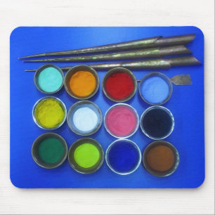 Mousepad areia colorida para construir uma mandala budista