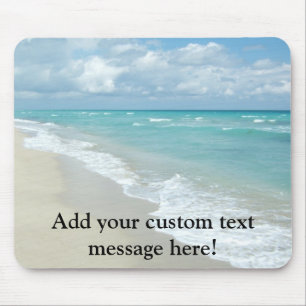 Mousepad Areia extrema do branco da opinião da praia do