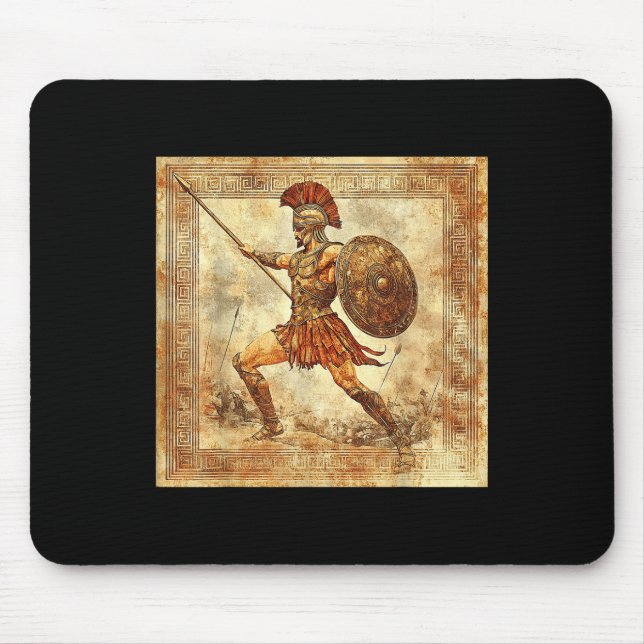 Mousepad Ares Gregos Guerreiro Deus Antiguidade Mitologia G (Frente)