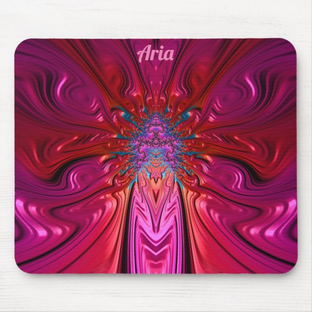 Mousepad ARIA ~ Pink e Pad Vermelho Selvagem de Mouse (Frente)