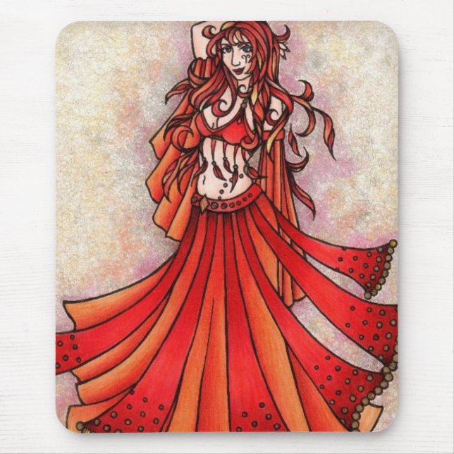 Mousepad Aries Belly Dancer Art (Frente)