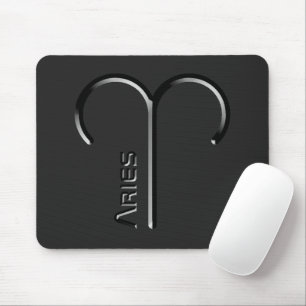 Mousepad ARIES, Design abstrato do Sinal Zodíaco,