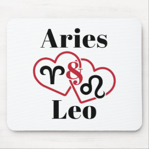 Mousepad Aries e Leo Casais Zodiac Horoscope