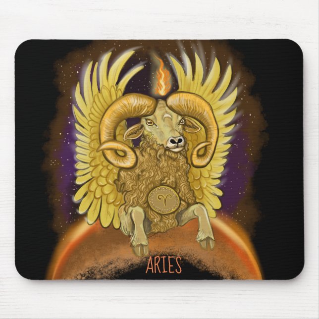 Mousepad Aries - Sinal Zodiac (Frente)