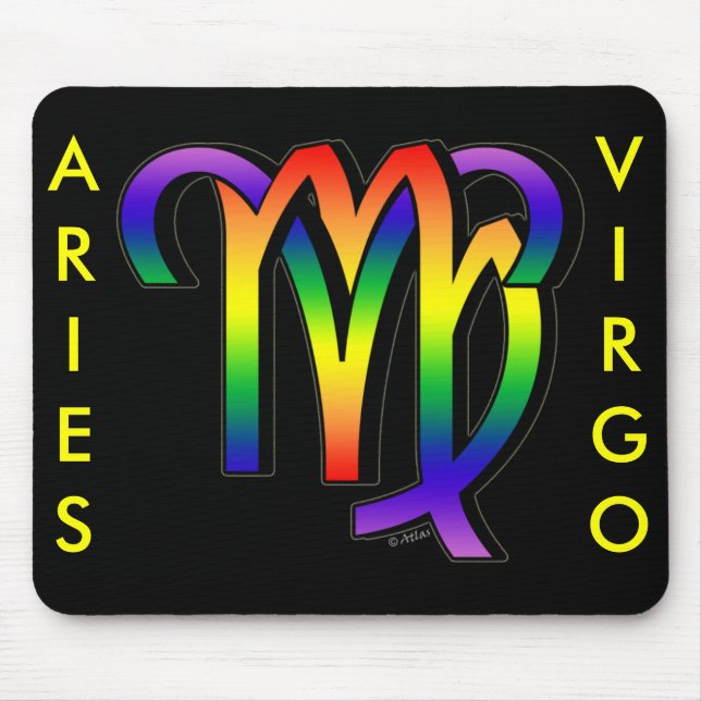 Mousepad Aries & Virgo de GLBT (Frente)