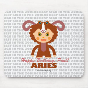 Mousepad Aries Zodiac para Crianças