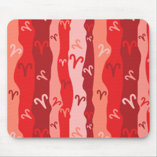 Mousepad Aries Zodiac Stripes