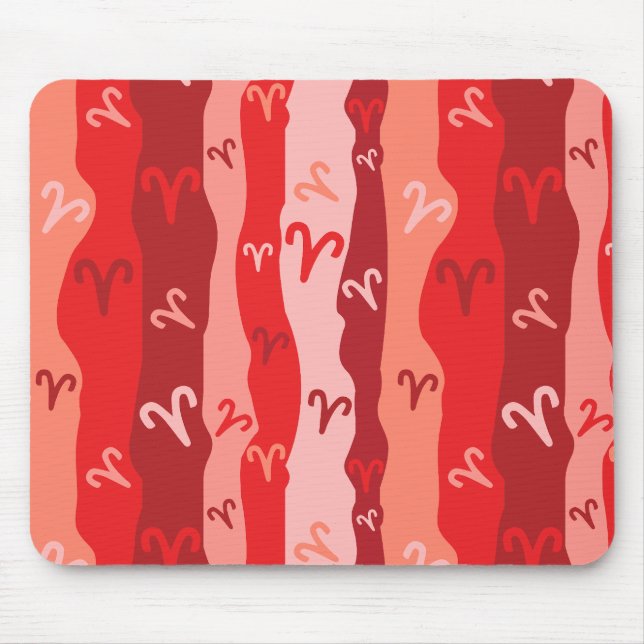 Mousepad Aries Zodiac Stripes (Frente)