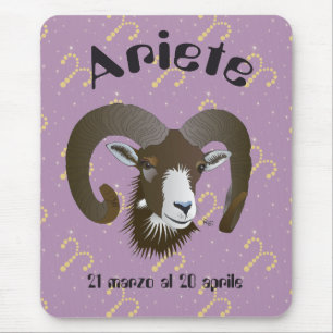 Mousepad Ariete 21 al marzo 20 Tappetini por mouse Aprile