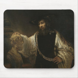 Mousepad Aristotle (384-322 BC) com um busto do local