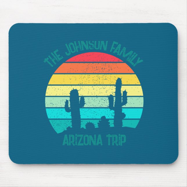 Mousepad Arizona Desert Cactus Sunset Trip Kids  (Frente)